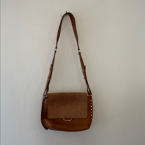 Isabel Marant Handbags - Isabel Marant Asli Leather and Suede Crossbody Bag.